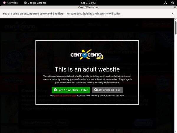 Centoxcento.net Sex Tape