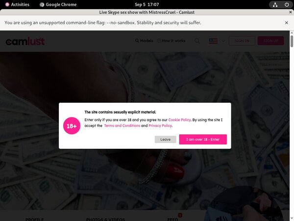 Cruel Mistress Register