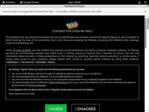 Daddy Me Bareback Login Account