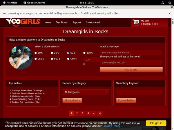 Dreamgirls In Socks Valid Account