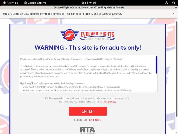 Evolvedfights Pass Login
