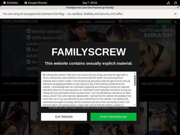 Family Screw Using Paypal
