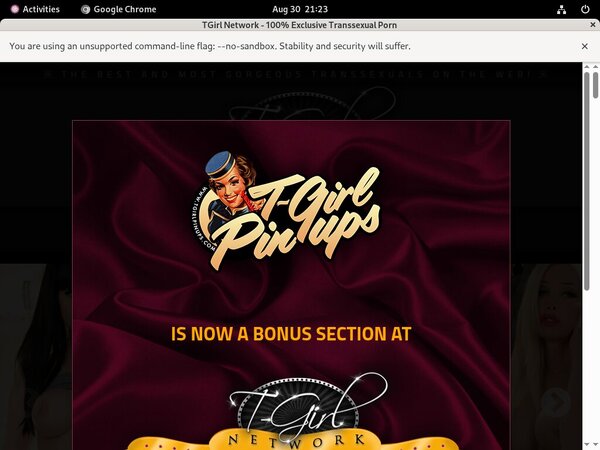 Free TGirl Pinups Membership Discount