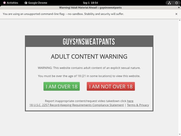 Guysinsweatpants.com Free Memberships
