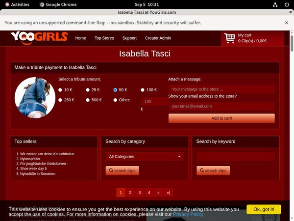 Isabella Tasci Discounted Offer