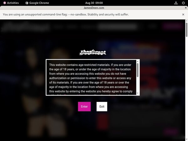 Jamesdeen.com Password Details
