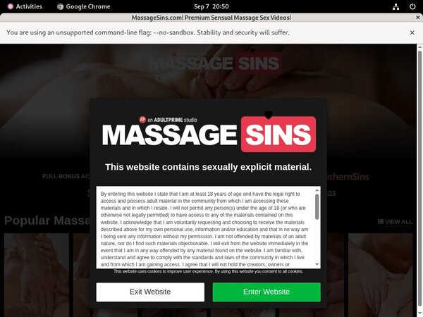Massage Sins With Gift Card
