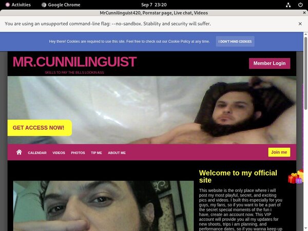 MrCunnilinguist420 Log In