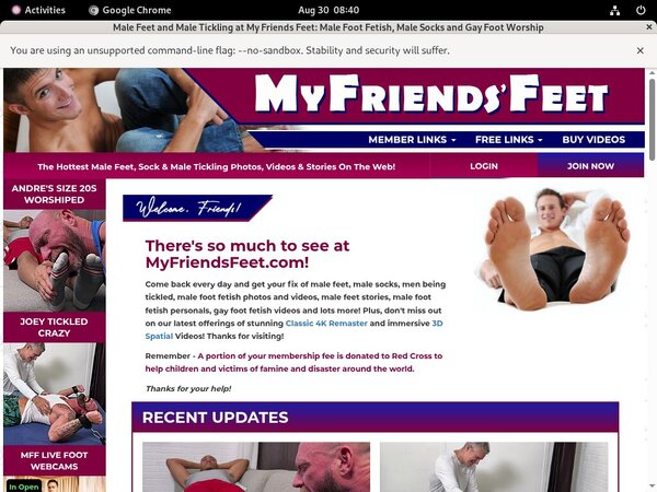 Myfriendsfeet.com Promo Tour