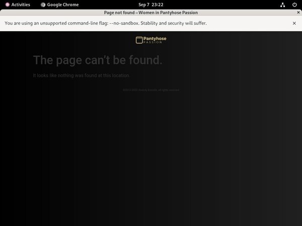 Pantyhosepassion Sign In