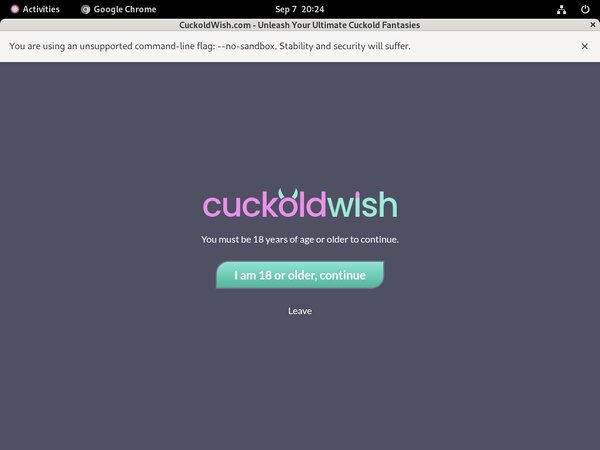Pass For Cuckold Wish