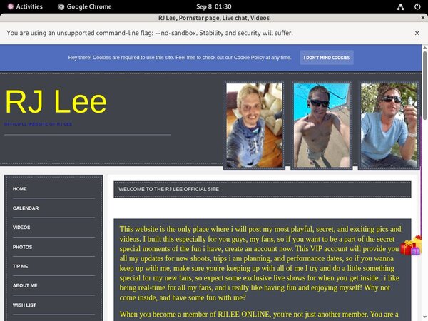 RJLee Member Sign Up