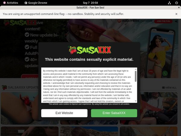 Salsa XXX Automatische Incasso