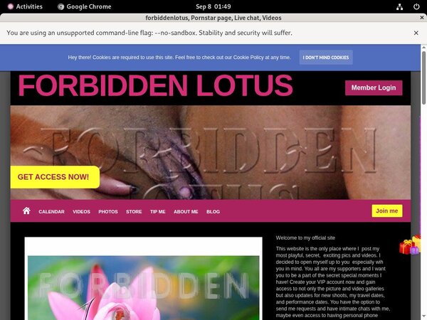 Sign Up Forbiddenlotus.com Free