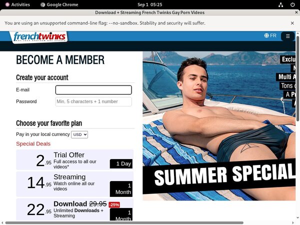 Twinks French Free Trial